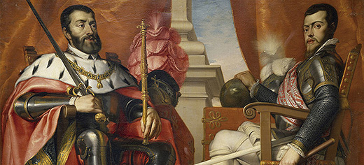 Император Карл V с сыном Филиппом 